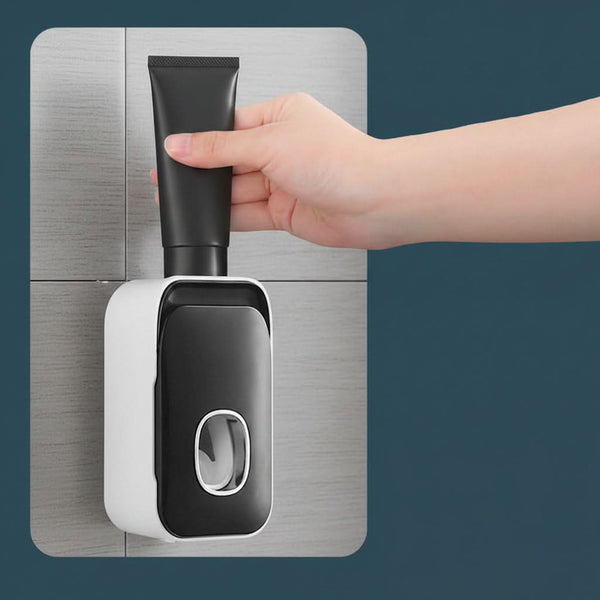 PRESSIQ – Dispensador manual de pasta de dientes para un baño organizado