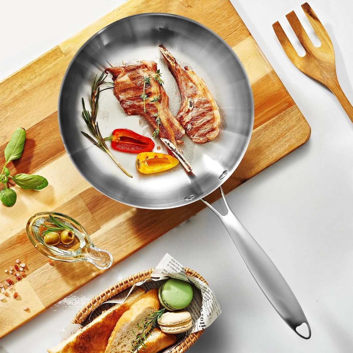 CULINEXA – 304 Stainless Steel Frying Pan