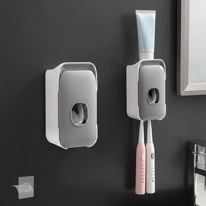 PRESSIQ – Dispensador manual de pasta de dientes para un baño organizado