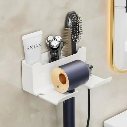 DRYVAULT – Compact Wall Holder for Organized Hair Dryer Storage