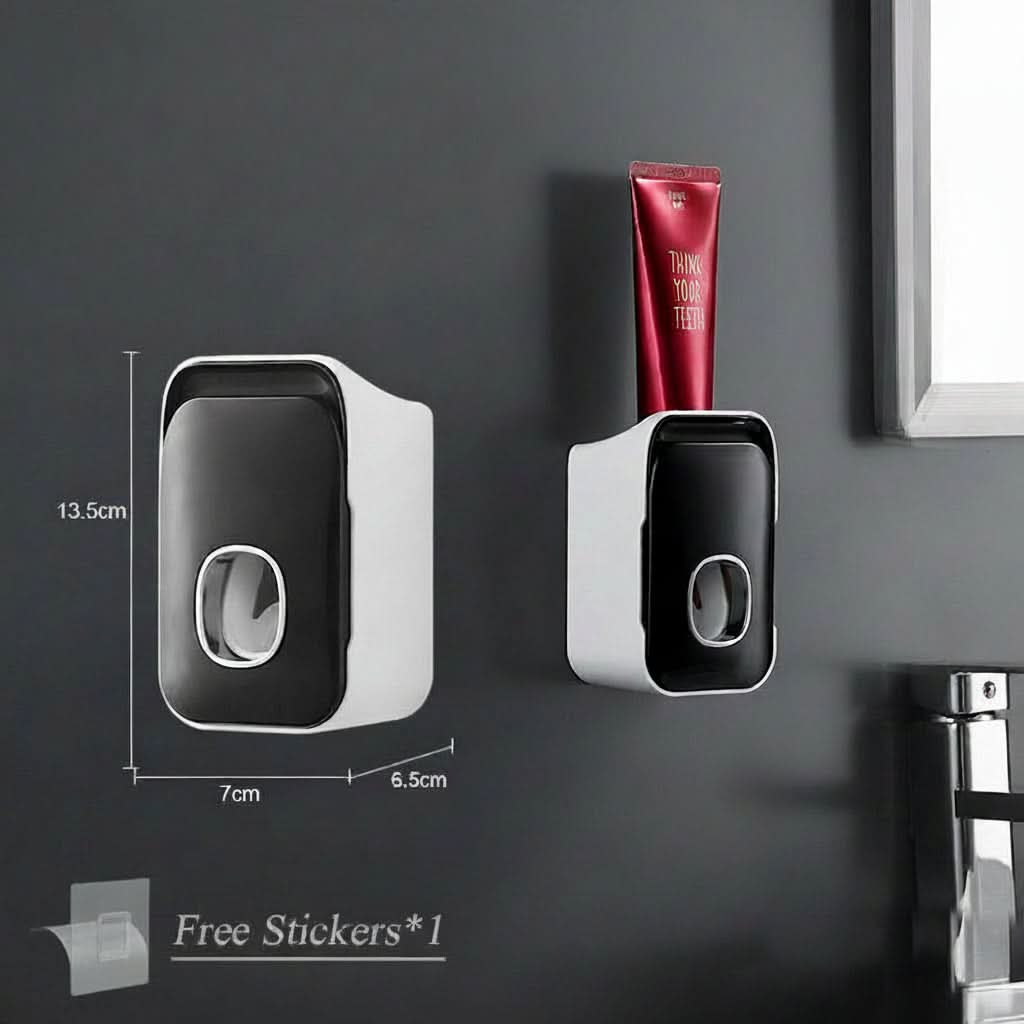 PRESSIQ – Dispensador manual de pasta de dientes para un baño organizado
