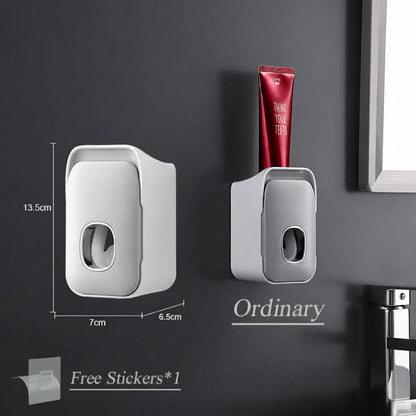 PRESSIQ – Dispensador manual de pasta de dientes para un baño organizado