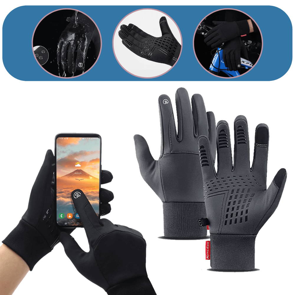 ThermaGuard | Touchscreen Winter Gloves with Waterproof Nylon | Warm & Functional for Outdoor Activities