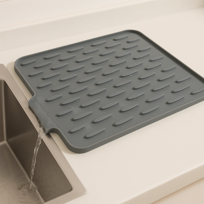 Tapete protector de silicona flexible para encimeras, para platos y sartenes calientes | Superficie de secado de cocina plegable, resistente al calor y antideslizante