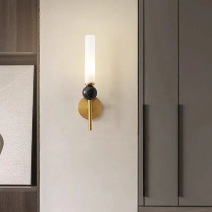 Marble Wall Lamp with Integrated LED – Minimalist Design for Modern Interiors
