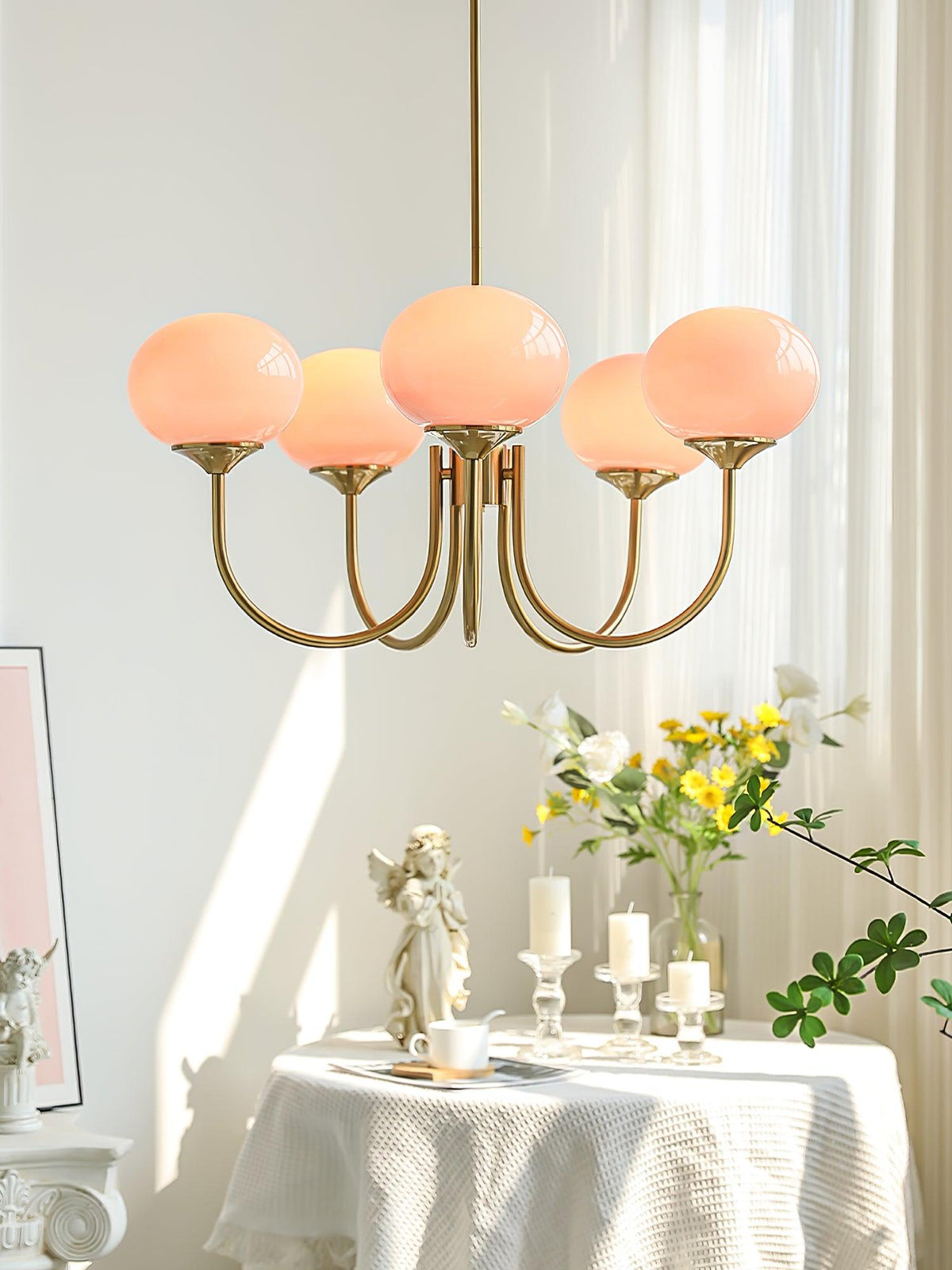 Multi-Globe Suspended Fixture Iron & Tinted Glass Shades E27 Socket for Kitchen Island Dining Area Living Space Bedroom Overhead Illuminatio