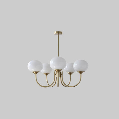 Orb Pendant Light with Adjustable Height Metal Frame and Spherical Shades for Kitchen Island Dining Living Room Bedroom E27 Socket Pink Whit