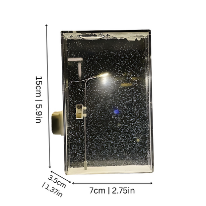 Snowfall Lantern Light with Swirling Glitter Effect for Cozy Holiday Ambiance & Year-Round Relaxation