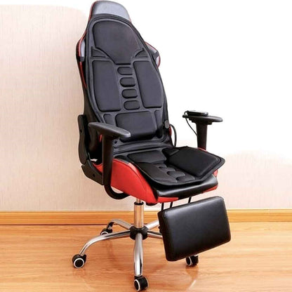 Heated Massage Seat Cushion 8 Programs Shiatsu Kneading Roller Therapy for Office Chair Car Driver Home Recliner Full Back Neck Lumbar