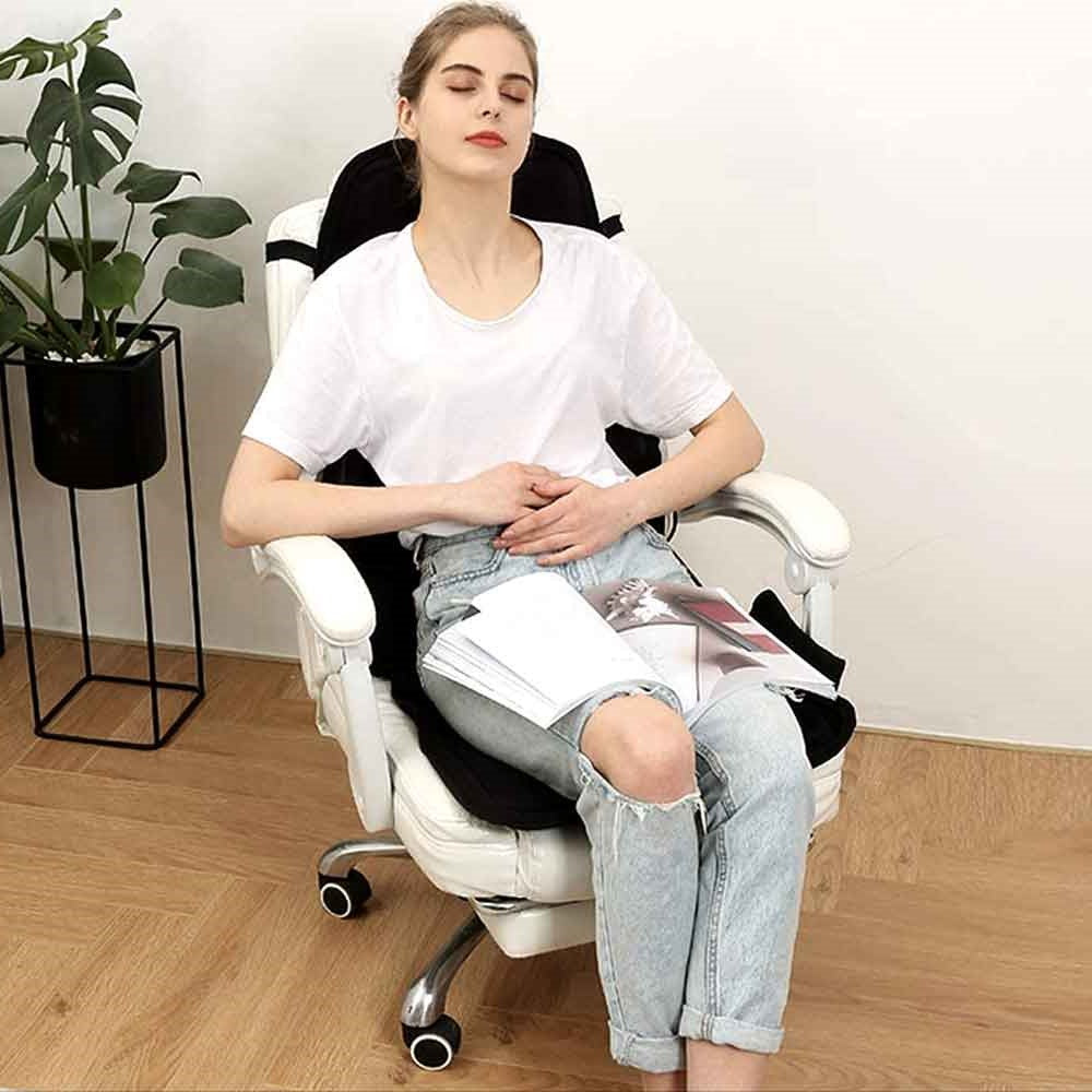 Heated Massage Seat Cushion 8 Programs Shiatsu Kneading Roller Therapy for Office Chair Car Driver Home Recliner Full Back Neck Lumbar