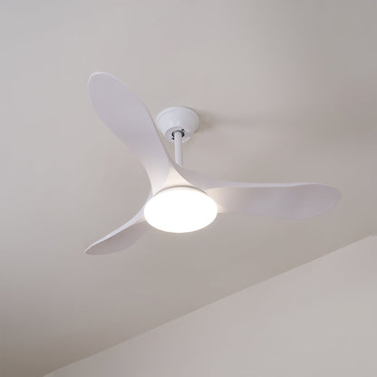 Ceiling Fan with Light 42in 52in Real Wood Blades 6 Speed LED Indoor Modern for Living Room Bedroom Dining Room Office Adjustable Temperatur