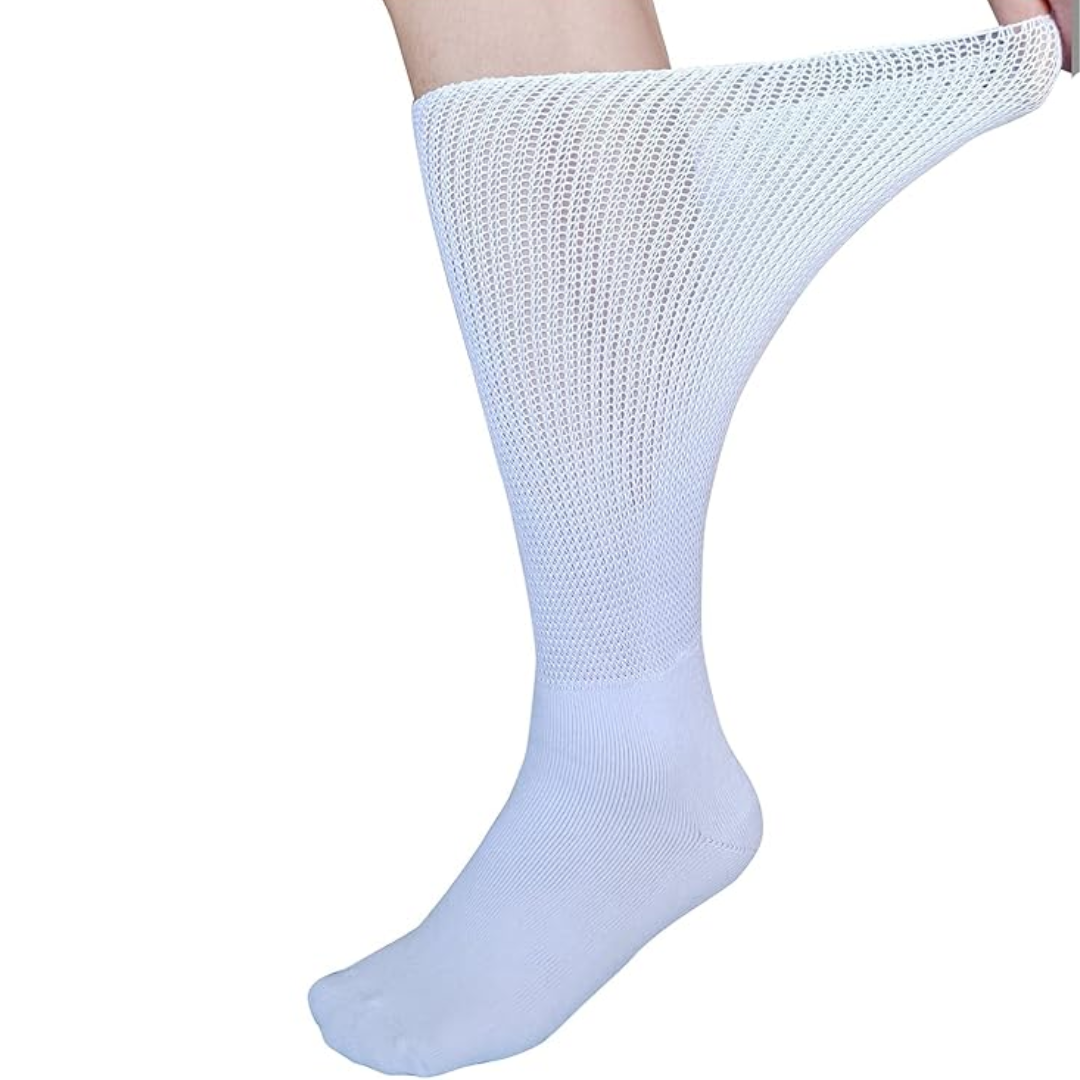Máximo confort | Calcetines diabéticos extra anchos con ajuste no restrictivo | Ideales para pies y piernas hinchadas
