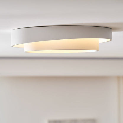 Flush Mount LED Ceiling Light Round Low-Profile Fixture Black White Gray 16 20 24 Inch Diameter for Bedroom Hall Kitchen Foyer