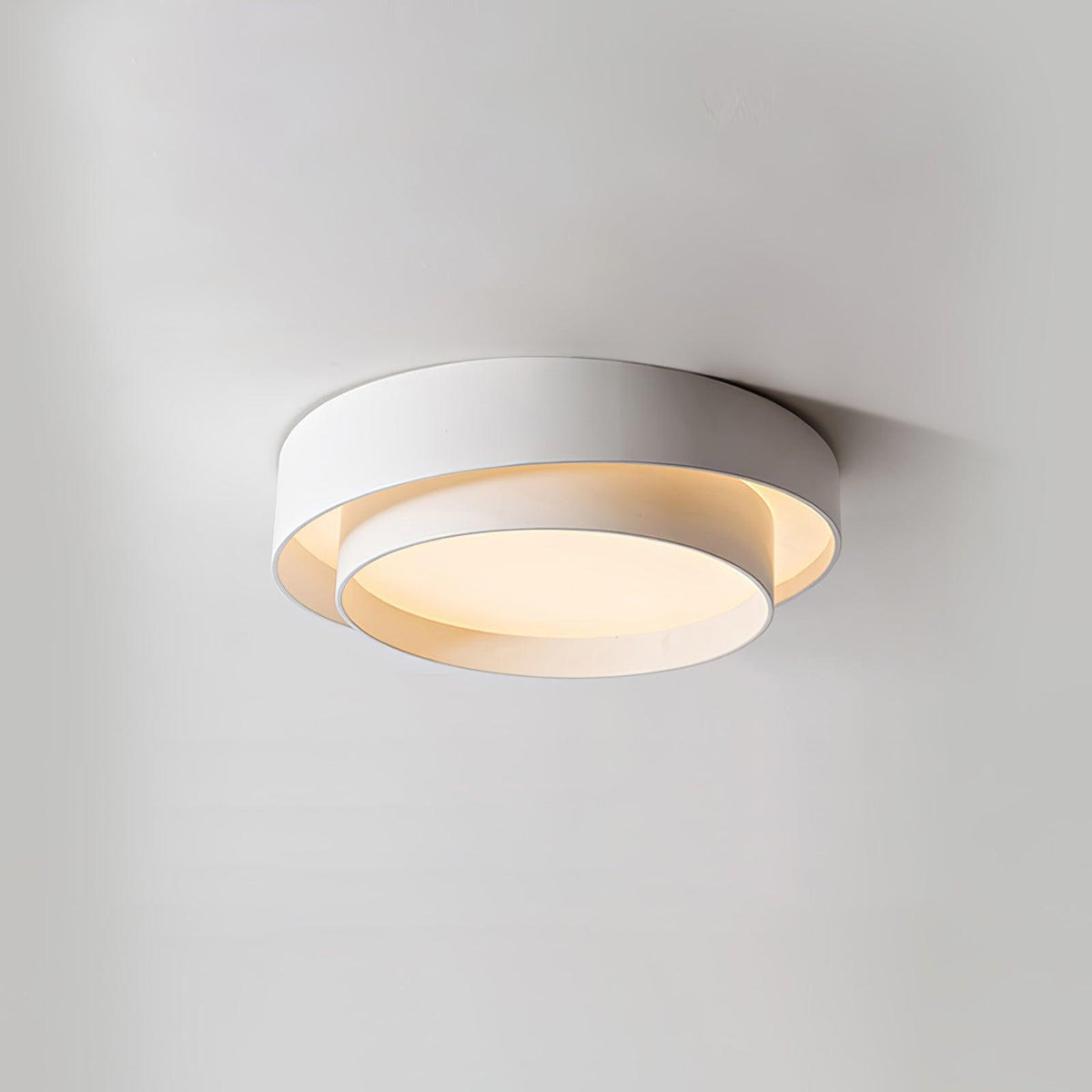 Flush Mount LED Ceiling Light Round Low-Profile Fixture Black White Gray 16 20 24 Inch Diameter for Bedroom Hall Kitchen Foyer