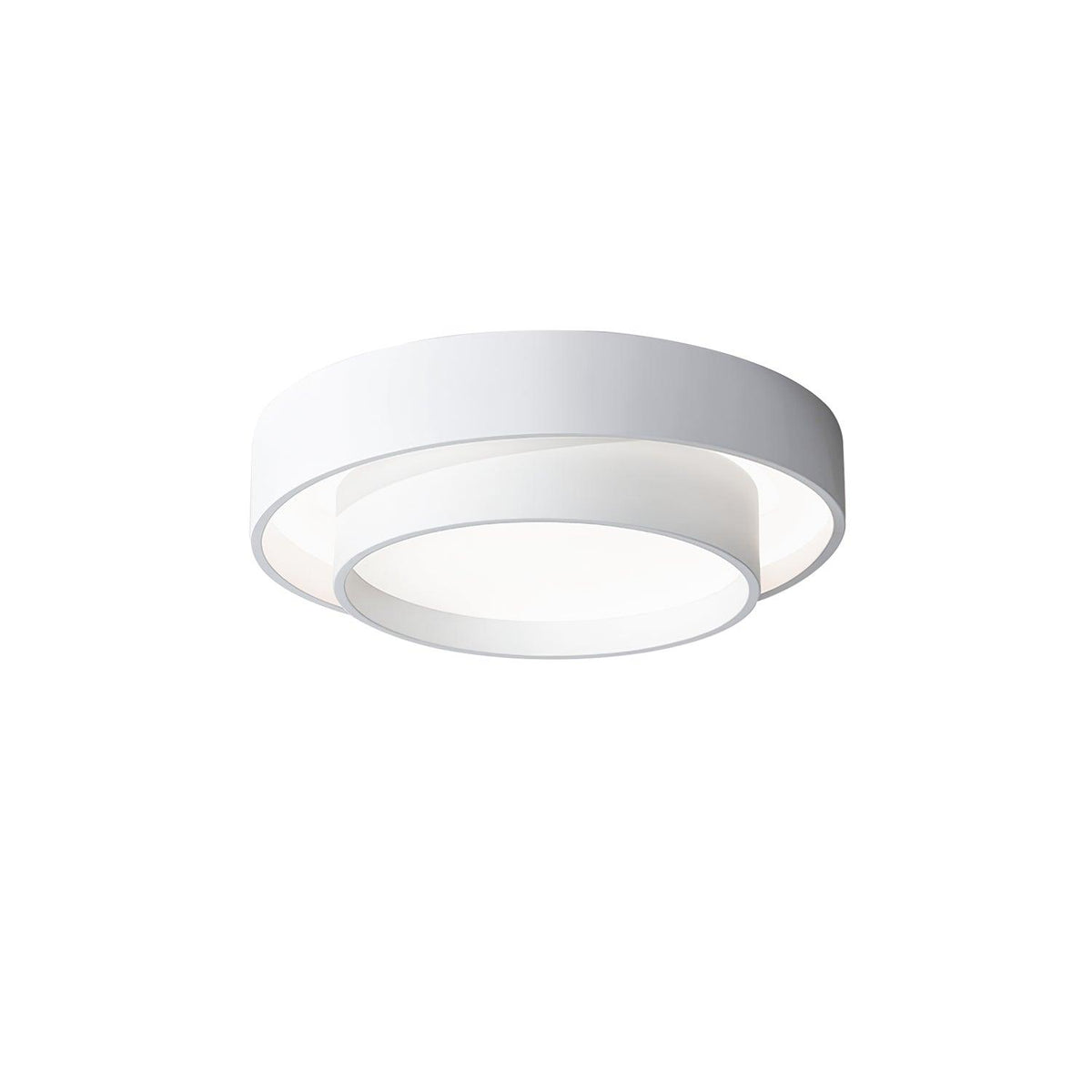 Flush Mount LED Ceiling Light Round Low-Profile Fixture Black White Gray 16 20 24 Inch Diameter for Bedroom Hall Kitchen Foyer