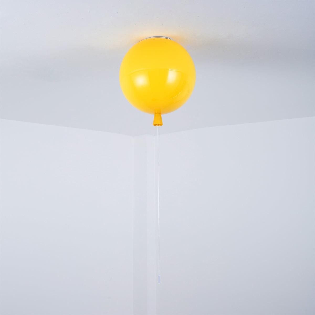 Kids Room Hanging Light Fixture with Pull Chain Switch – Playful Orb Shape Pendant Lamp for Nursery, Bedroom & Play Area – E27 Socket, Multi