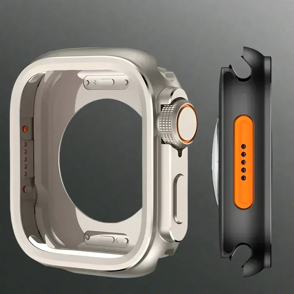Full-Body Smartwatch Shield for Apple Watch – Titanium & Aluminum Construction, Precision-Fit Protection for 46mm/45mm/44mm Models