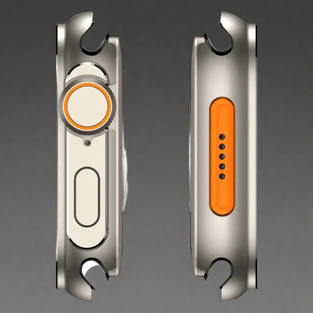 Full-Body Smartwatch Shield for Apple Watch – Titanium & Aluminum Construction, Precision-Fit Protection for 46mm/45mm/44mm Models