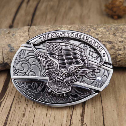 Western Engraved Zinc Alloy Accessory for 1.5 in Straps with Concealed Utility Tool for Men | Rodeo Ranch Rider Apparel