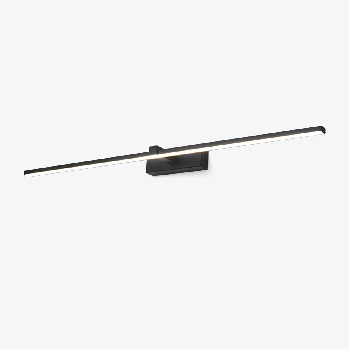 Hardwired LED Vanity Light Bar 16 in Aluminum Black for Bathroom Mirror Above Sink Modern Indoor Wall Sconce Fixture with Adjustable Color T