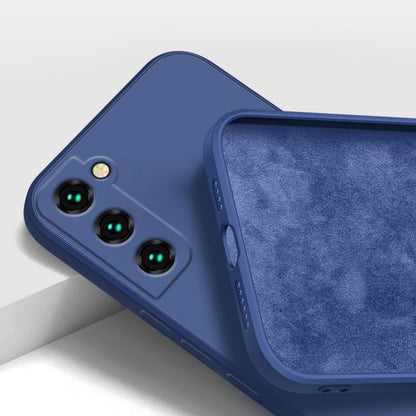 Silicone Phone Case with Microfiber Lining for Samsung Galaxy S22-S26 | Shock-Absorbing Protective Cover with Raised Edges