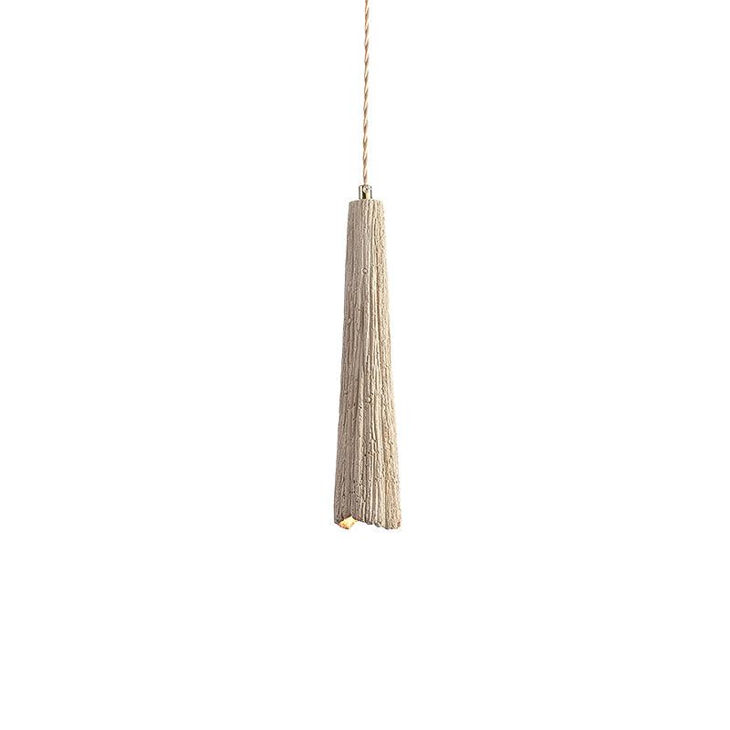 Industrial Concrete Hanging Light Fixture with Adjustable Cord for Kitchen Island Breakfast Bar Dining Area Counter Modern Gray Cement Suspe
