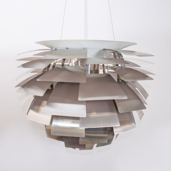 Layered Metal Fixture 19 in Wide Warm White E27 Socket Adjustable Height Kitchen Island Dining Room Cord Suspended Overhead Lighting Texture