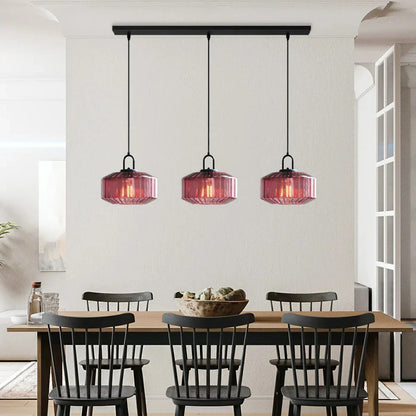 Handblown Glass Pendant Light Fixture 11 Inch Diameter for Kitchen Dining Room Hallway Living Room Bedroom LED Ceiling Light