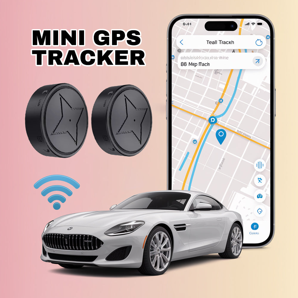 Compact GPS Tracker | Real-Time Vehicle Tracking Device with Magnetic Base | Portable Solution for Easy Monitoring