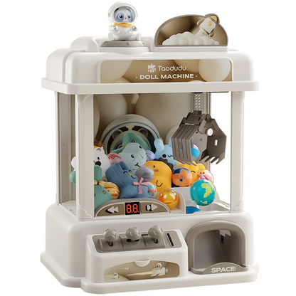 Claw Machine for Kids, Mini Arcade Claw Machine with Plush Prizes, Coin Operated Home Arcade Game for Boys and Girls