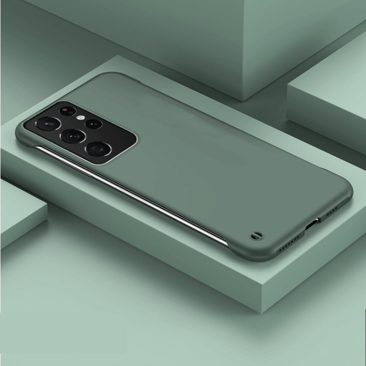 Slim Protective Samsung Galaxy Case Anti-Fingerprint Matte Finish Shockproof Cover for S21-S26 Plus Ultra Note 20 Ultra Raised Edges