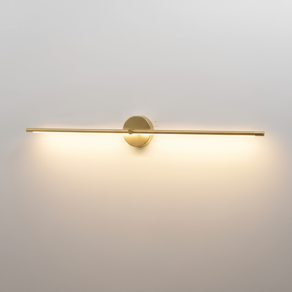 LED Bathroom Vanity Light Bar 27 Inch Modern Wall Sconce Fixture for Mirror Makeup Lighting Chrome Gold Black Hardwired Indoor 12W Warm Whit