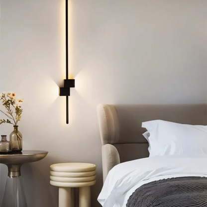 Minimalist LED Wall Light for Modern Interiors – in Black, White, or Gold