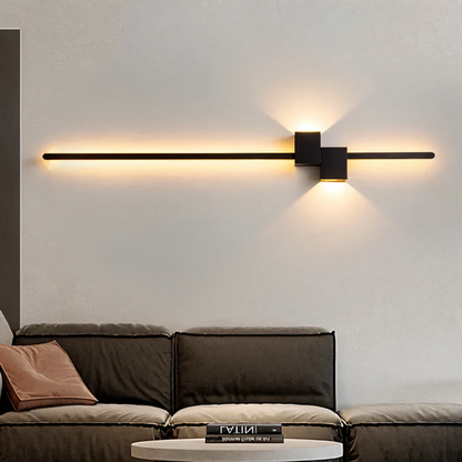 Minimalist LED Wall Light for Modern Interiors – in Black, White, or Gold