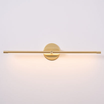 Lámpara de pared lineal recargable inalámbrica con control táctil: aplique de tocador con batería alimentado por USB para espejo de baño, dormitorio y armario