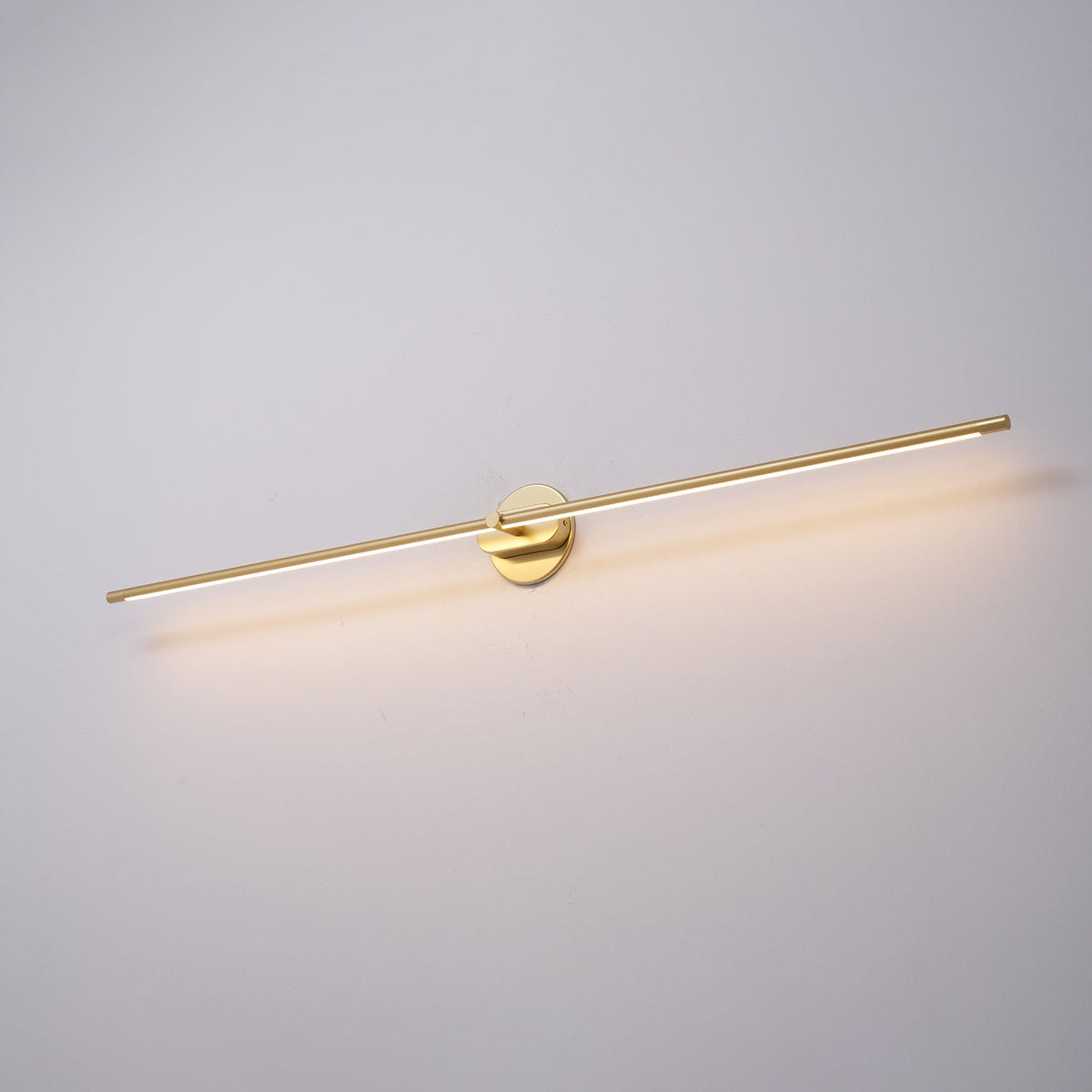 Linear LED Bathroom Vanity Light Fixture 27-50 Inch Metal Wall Sconce for Mirror Black Gold Brushed Nickel Warm Lighting Powder Room Dressin