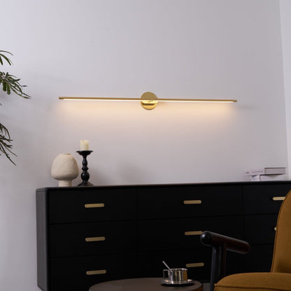 Linear LED Bathroom Vanity Light Fixture 27-50 Inch Metal Wall Sconce for Mirror Black Gold Brushed Nickel Warm Lighting Powder Room Dressin