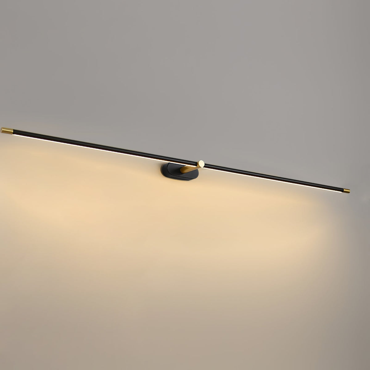 Linear LED Bathroom Vanity Light Fixture 27-50 Inch Metal Wall Sconce for Mirror Black Gold Brushed Nickel Warm Lighting Powder Room Dressin