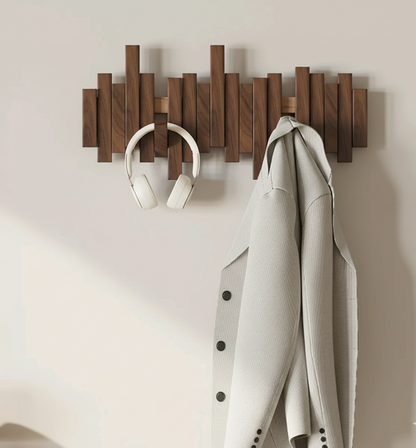 Minimalist Piano Coat Rack Wall Mounted - Durable Hooks for Stylish Coat Storage