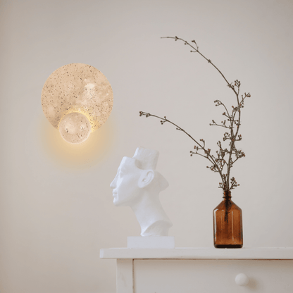 Natural Stone LED Wall Lamp – Minimalist Design for Elegant Spaces