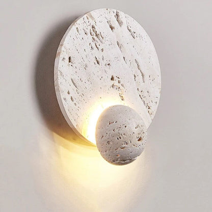 Natural Stone LED Wall Lamp – Minimalist Design for Elegant Spaces