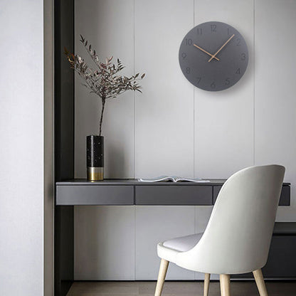 Minimalist Wall Clock | Silent Mechanism with Elegant Wood Design for Tranquil Spaces