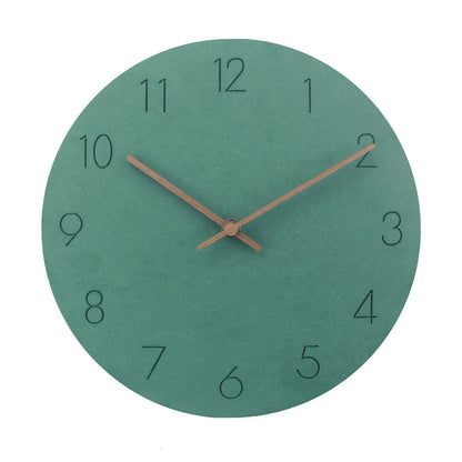 Minimalist Wall Clock | Silent Mechanism with Elegant Wood Design for Tranquil Spaces