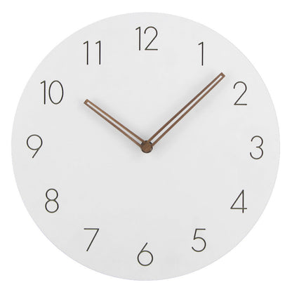 Minimalist Wall Clock | Silent Mechanism with Elegant Wood Design for Tranquil Spaces