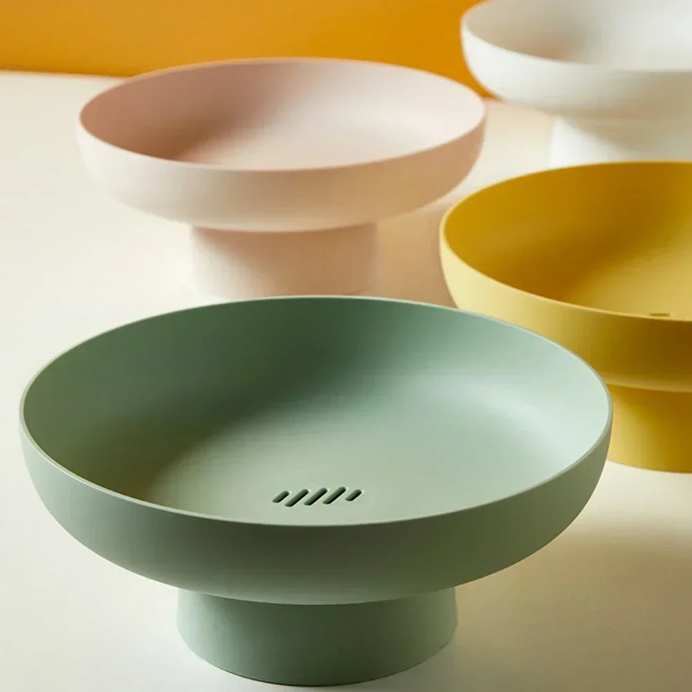 Mira Modern Fruit Bowl - Durable Plastic, Stylish Kitchen Accessory