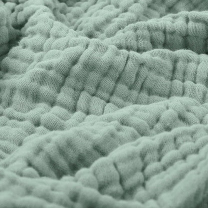 Lightweight Cotton Gauze Throw Blanket – Breathable Summer Layer for Bed, Couch & Chair – Natural Organic Fabric – Soft All-Season Cover