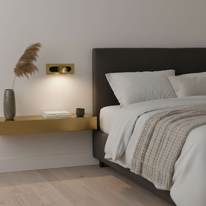 Pivoting LED Bedside Sconce with Push-Button Control for Focused Night Reading in Compact Spaces