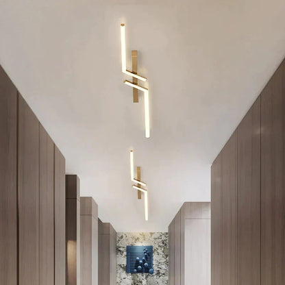 Dimmable LED Ceiling Light Flush Mount with Remote Control – Modern Aluminum Linear Panel