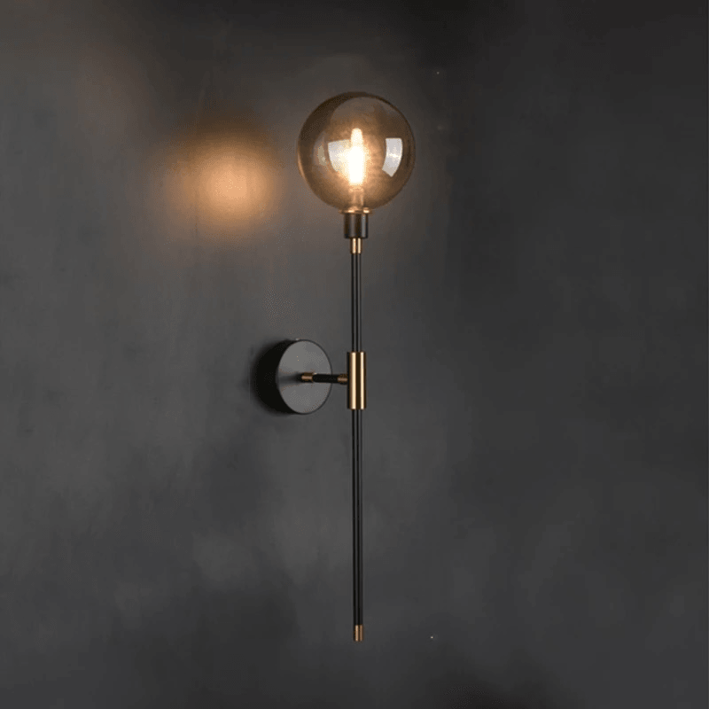 Contemporary Glass Shade LED Fixture Gray Amber Clear Finishes for Hallway Bedroom Entryway Living Room Bathroom