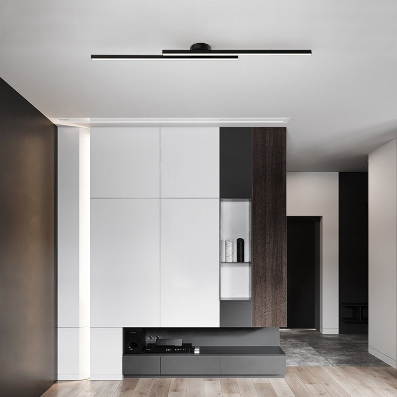 Lámpara de techo LED de montaje empotrado — Disco redondo de perfil bajo de 8.3 pulgadas para dormitorio, pasillo y entrada — Montaje en superficie de aluminio y acrílico moderno con